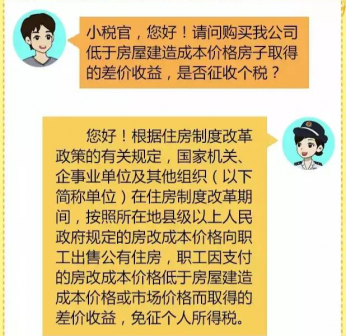 【政策解读】单位低价向职工售房,个人所得税